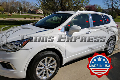 #ad 2016 2020 Buick Envision 12Pc Chrome Pillar Post Stainless Steel Trim Door Cover $127.99