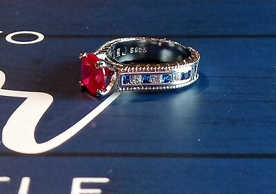 #ad $3000 Valentines Love Red 2 Ct Round Cut Ruby Size 6 quot;Tested with Gem Testerquot; $450.00