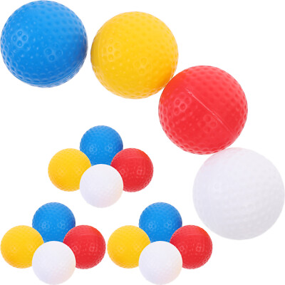 #ad 16 Pcs Exercise Supply Hollow Holeless Golf Ball Comfortable Balls Home Flight $9.19