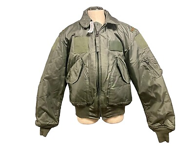 #ad Vintage Military USAF Cold Weather Flyers Jacket CWU 45 P Size Medium Bomber NWT $169.99