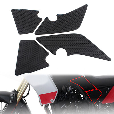 #ad Side Fuel Tank Sticker Rubber Pad Black For Yamaha Tenere 700 T700 XTZ 700 19 21 $24.69