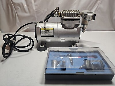#ad #ad Central Pneumatic Mini Air Compressor and air brush $75.00
