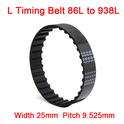 #ad Width 25mm L Timing Belt 86L to 1200L Pitch 9.525mm Belt for CNC Step Motor $10.82