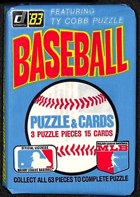 #ad 1983 Donruss Baseball Unopened Wax Pack From BBCE Sealed BOX   $17.50