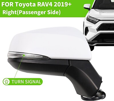 #ad Car Side Mirror for 2019 2024 Toyota RAV4 Power Heated Turn Lamp TO1321384 RH $88.99