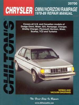 #ad Chrysler Omni Horizon and Rampage 1978 89 Chilton Total Car Car ACCEPTABLE $6.84