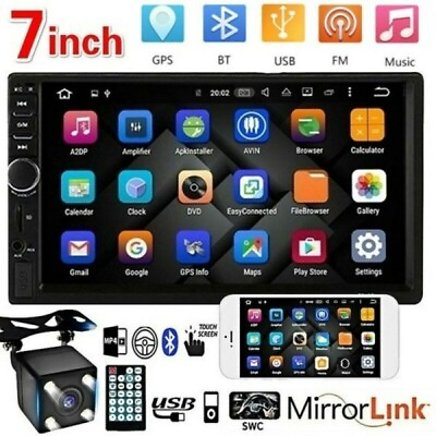 #ad 7quot; Double 2 DIN Car Stereo Radio MP5 Touch Screen Bluetooth FM USB Rear Camera $33.99