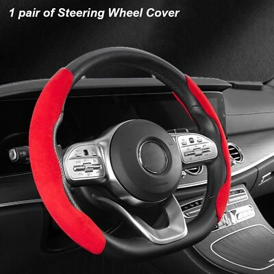 #ad Ultrathin Antislip Steering Wheel Cover Suede Protector Case for Universal Car $14.96