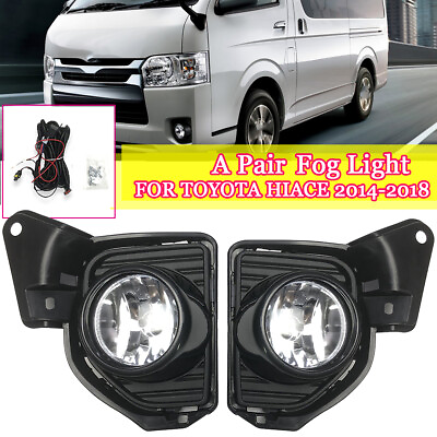 #ad Set LED DRL Bumper Fog Light Lamp Kit w Turn Signal For Toyota Hiace 2014 2018 $76.16