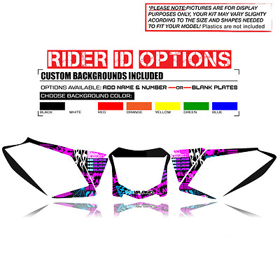 #ad 2012 2013 2014 2015 KXF 450 CUSTOM NUMBER PLATE BACKGROUNDS MAGENTA DECAL KIT $49.99