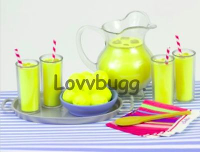 #ad Lemonade Set 12pc for American Girl Doll Food Drink Accessory FREESHIP ADD ONS $16.49