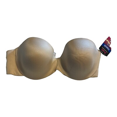 #ad MAIDENFORM Comfort Devotion STRAPLESS bra Nude New w Straps $19.50