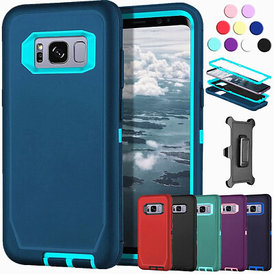 #ad For Samsung Galaxy S8 Shockproof Defender Case Cover w Clip amp; Screen Protector $11.49