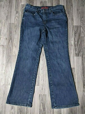 #ad West Side Womens Size 10 Petite Embroidered Bootcut Denim Blue Jeans $14.20