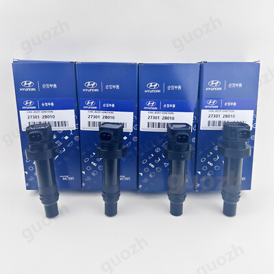 #ad 4Pcs OEM Ignition Coil 27301 2B010 For Hyundai 2010 11 Kia Soul 1.6 L4 UF636 $39.99