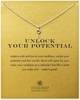 #ad Unlock Your Potential Key Pendant Necklace Minimalist Cross Design for Persona $27.38