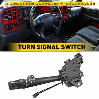 #ad Turn Signal Multi Function Switch with Cruise Control Fit for GMC Chevy 12450067 $29.99