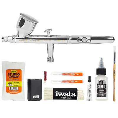 #ad Iwata Medea Eclipse Hp Cs Gravity Feed Airbrush Airbrush Cleaning Kit Cloth $219.95