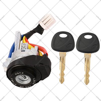 #ad IGNITION SWITCH LOCK CYLINDER With ILLUMINATED amp; Anti Thief FOR 14 19 KIA SOUL $95.99