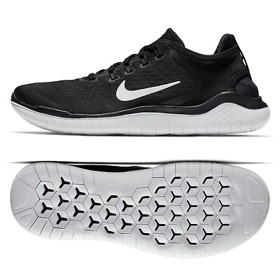 #ad Nike Free RN 2018 Black White 942836 001 Men#x27;s Running Shoes $79.99
