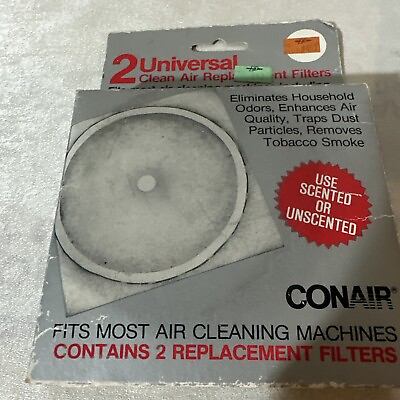 #ad 2 Conair Universal Clean Air Replacement Filters Includes Scent $29.00