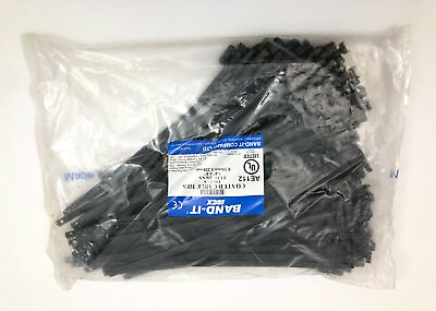 #ad Band It Idex AE112 Black Coated Cable Ties Type 316 S.S 1 4 x 9 inch 100 Pack $56.01
