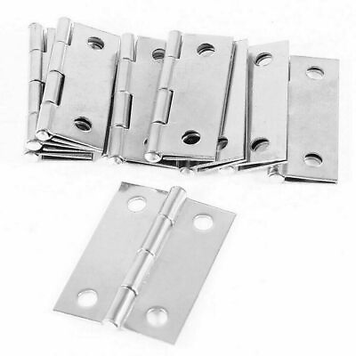 #ad 20 Pack 1.5quot; Stainless Steel Butt Hinges Cabinet Woodworking Small Jewelry Box $10.00