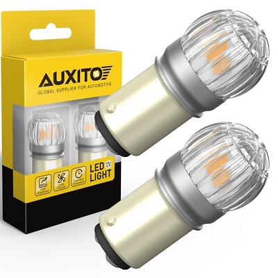 #ad #ad AUXITO 1157 LED Turn Signal Light Bulbs Amber Yellow Anti Hyper Flash CANBUS $13.84