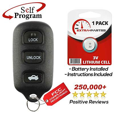 #ad For Gq43vt14t Toyota Vibe 3 Btn Keyless Entry Remote Fob Car Key Transmitter $9.89
