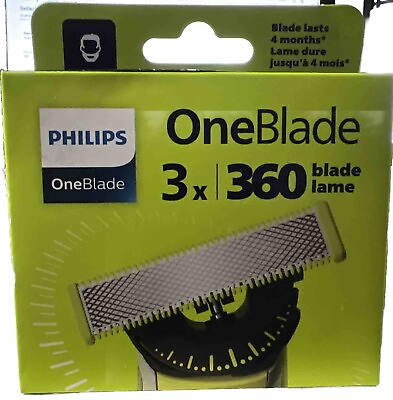#ad Philips Norelco OneBlade 360 Blade Replacement 3x Pack NEW SEALED IN BOX $24.90