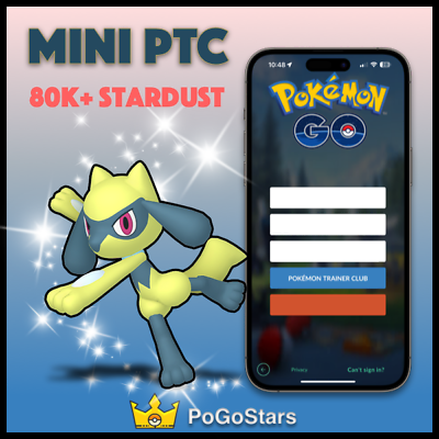 #ad Pokémon Go Shiny Riolu Mini PTC 80K Stardust✨Read Description✨ $2.99
