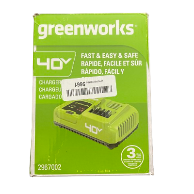#ad Greenworks 40V Fast Charger 2967002 5A Battery Charger New Open Box $43.92