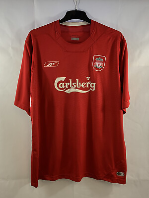#ad Liverpool Home Football Shirt 2004 06 Adults 2XL Reebok F686 GBP 59.99
