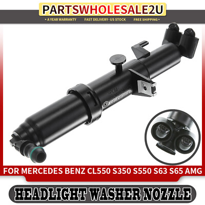 #ad Front Driver Side Headlight Washer Nozzle for Mercedes Benz W216 W221 CL550 S350 $14.89