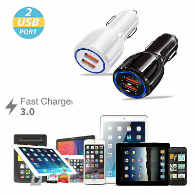 #ad Dual USB 3.1A Car Charger Adapter 3.0 Fast Charging For iPhone Samsung LG HTC $5.99