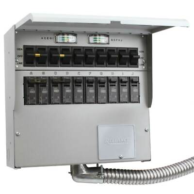 #ad Reliance 510C 120 240 Volt 50 Amp 10 Circuit Pro Tran 2 Indoor Transfer Switch $419.00