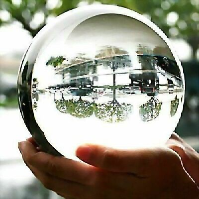 #ad 100MMstand Natural Clear Sphere Large Crystal Ball Healing Ston $34.19