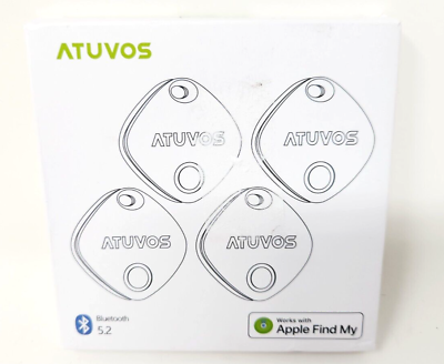 #ad ATUVOS AT2301 4 Pack Tags Air Tracker Smart Bluetooth Tracker Apple Find My $39.95