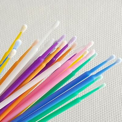 #ad 100pcs pack Dental microbrush applicator tips regular fine ultrafine ns $63.61