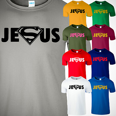#ad Men#x27;s Jesus T Shirt Christian Christ Bible Faith Religious Church Shirt New Gift $13.99