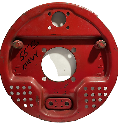 #ad Ford REAR BRAKE BACKING PLATE RED 40#x27;s 50#x27;s? 12 5 8quot; $49.99
