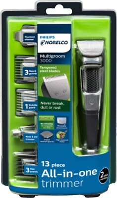#ad Philips Norelco MG3750 Multigroom All In One Series 3000 13 Piece Trimmer NO OIL $24.99