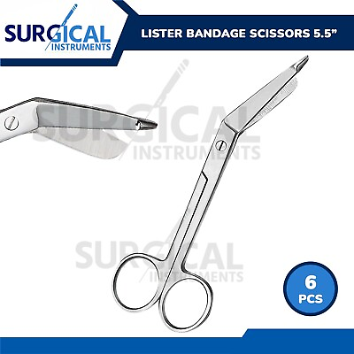 #ad 6 Pcs Left Handed Bandage Scissors 5.50quot; EMT Surgical Instruments German Grade $24.99