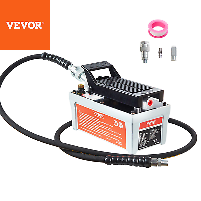 #ad VEVOR Air Hydraulic Pump Foot Operated Pump 10000PSI 98In³ 6.6FT Auto Body Shop $161.50
