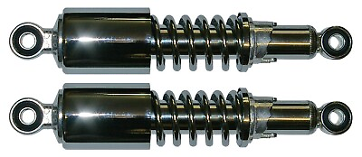 #ad Rear shocks 265mm pin pin black 12 10mm universal up to 175cc pair GBP 63.95