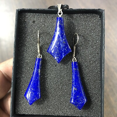 #ad Natural Lapis Lazuli Air Ring Pendant healing crystal Afghanistan $35.00