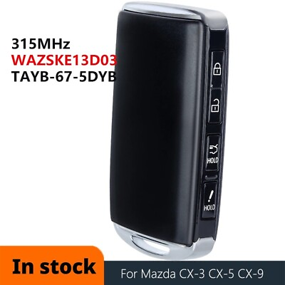 #ad #ad for Mazda CX 3 CX 5 CX 9 2020 2023 Proximity Smart Remote Key Fob WAZSKE13D03 $29.41