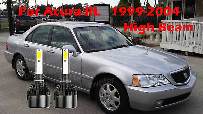 #ad LED For Acura RL 1999 2004 Headlight Kit H1 6000K White CREE Bulbs HIGH Beam $25.05