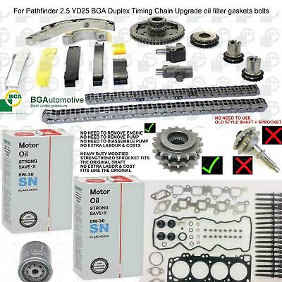 #ad For Cabstar 2.5 YD25 BGA Timing Chain Upgrade oil filter gaskets bolts 05 09 GBP 555.00