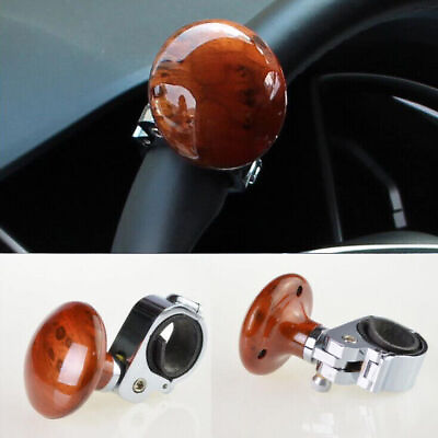 #ad Universal Car Steering Wheel Handle Aid Truck Booster Ball Spinner Knob Brown $7.88